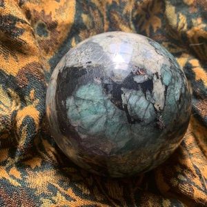 Raw Emerald Sphere